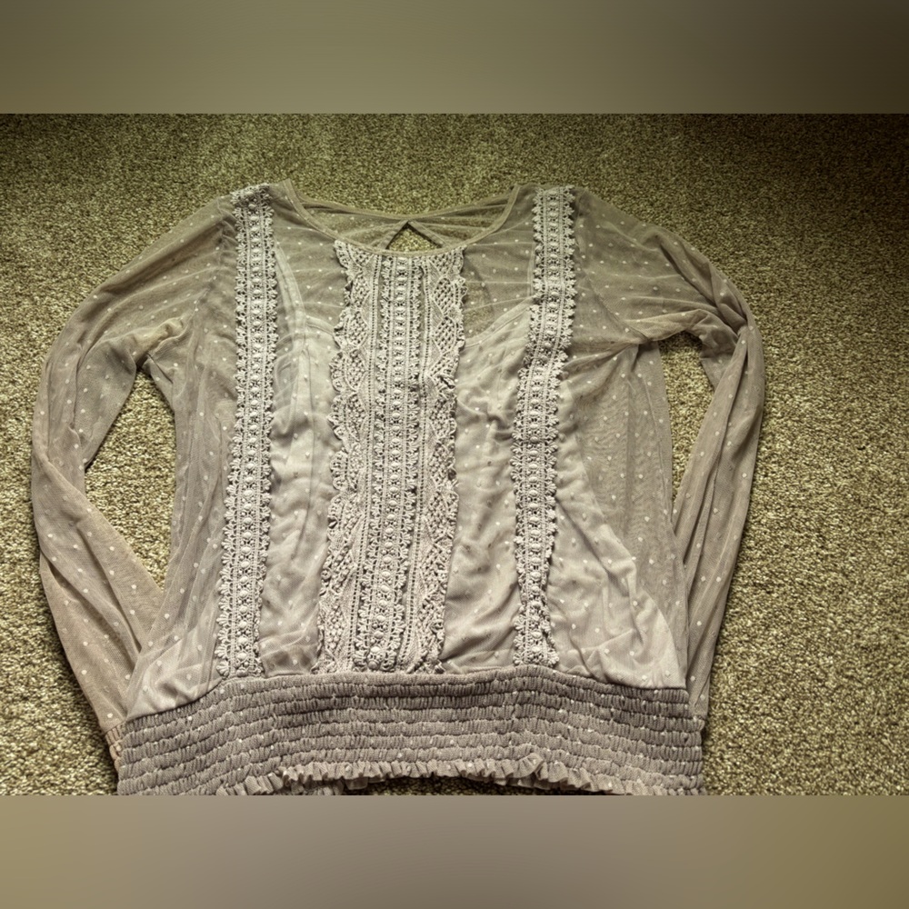 Maurice’s Sheer Top W/ built in tank top